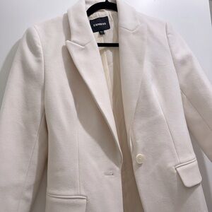 NWOT Express winter white dress coat